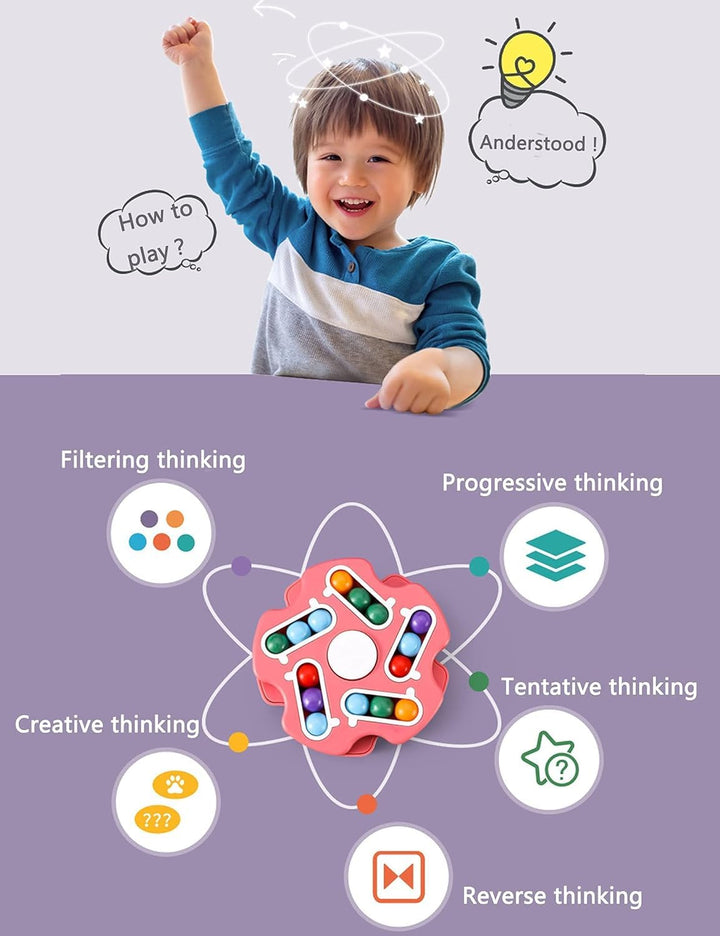 Magic Beans 2 Side Puzzle Spinner